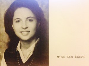 Miss Bacon---the teacher who launched me into my love of learning and reading.