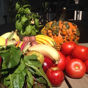 My produce haul from the City Market in Kansas City.